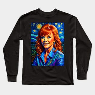 Reba McEntire in Starry night Long Sleeve T-Shirt